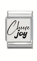 13mm Laser Engraved Charm - Choose Joy