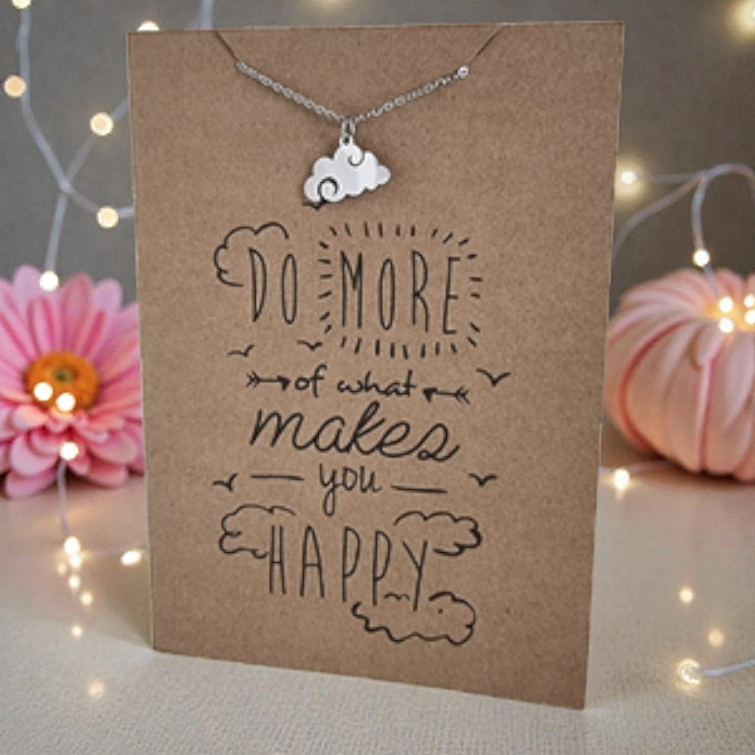Cloud Pendant & Chain - Card 421