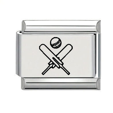 9mm Laser Italian Charm - Cricket