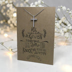 Cross Pendant & Chain - Card 50