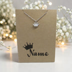 Crown Pendant & Chain - Card 142 (Click to personalize card)