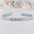 Custom Engraved 5mm Stainless Steel Teacher Bangle