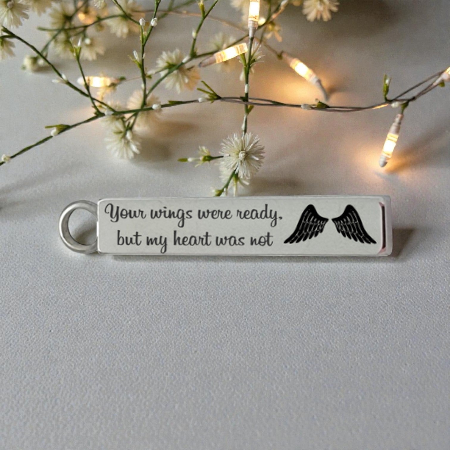 Custom Engraved Cremation Pendant - Bar