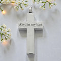 Custom Engraved Cremation Pendant - Cross