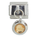 Rose Gold Stone Dangle 9mm Charm (Discontinued)