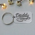 Daddy since Dog Tag Keyring