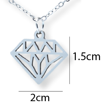 Diamond Pendant & Chain - Card 488