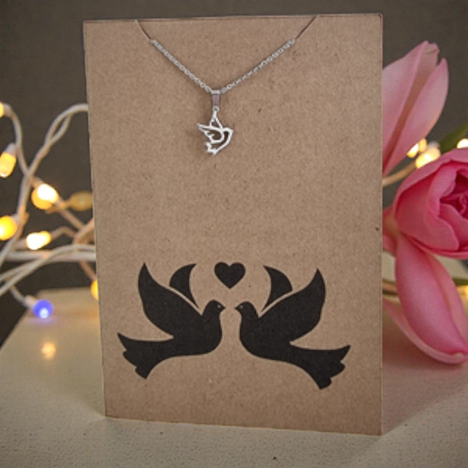 Dove Pendant & Chain - Card 427