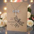 Dragonfly Pendant & Chain - Card 361