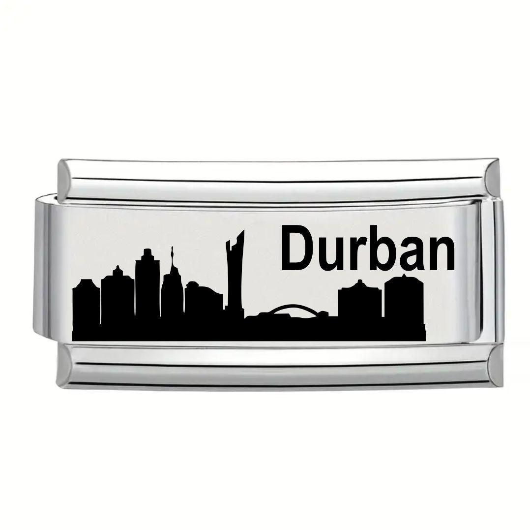 9mm Laser Engraved Charm - Durban Superlink