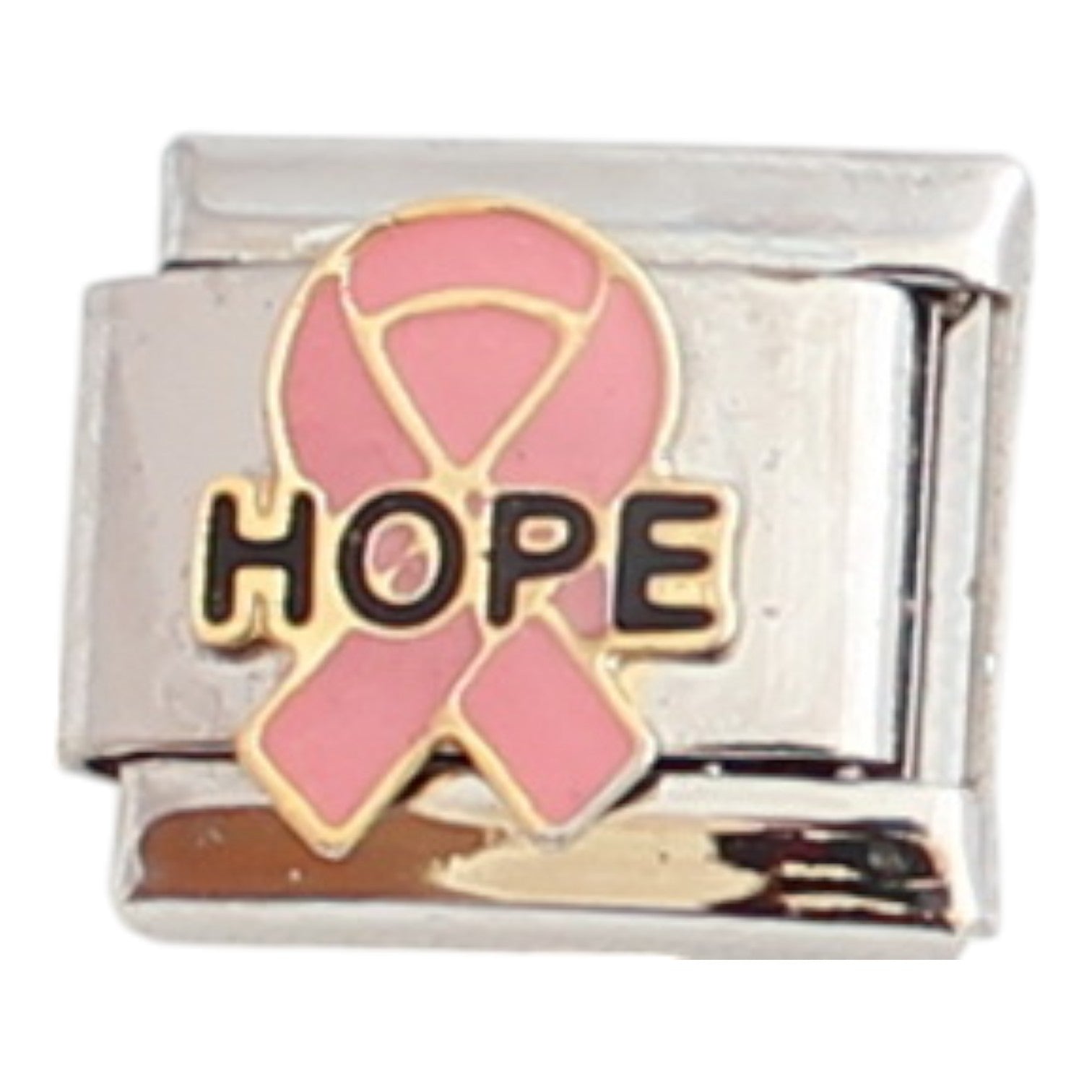 Hope on pink ribbon 9mm Charm