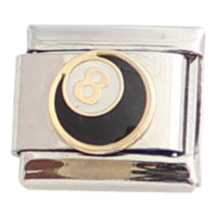 8 Ball 9mm Charm