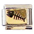 Fishbone 9mm Charm