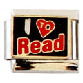 I love to read 9mm Charm