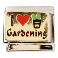 I love gardening 9mm Charm