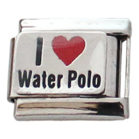I Love Waterpolo 9mm Charm