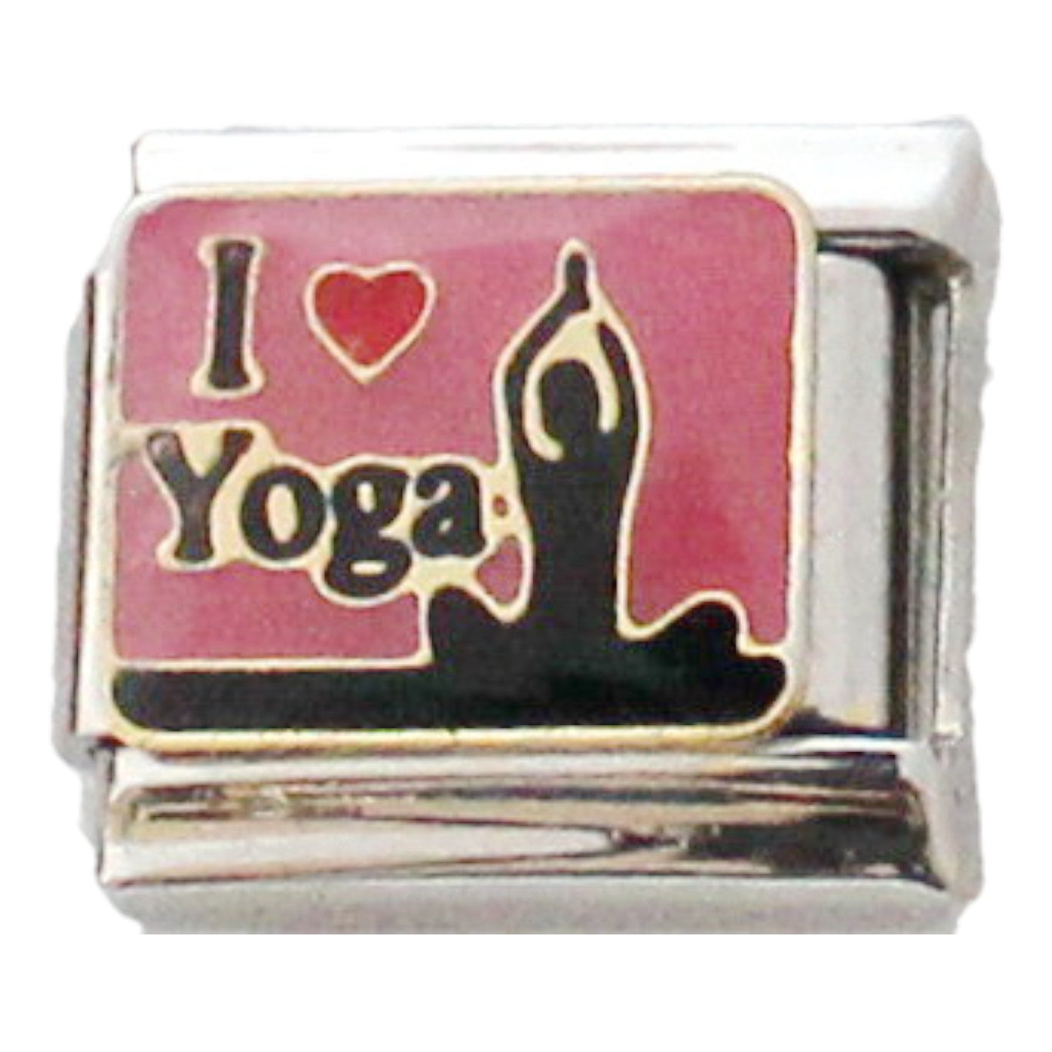 I Love Yoga 9mm Charm