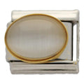 White Stone 9mm Charm