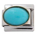 Blue Stone 9mm Charm