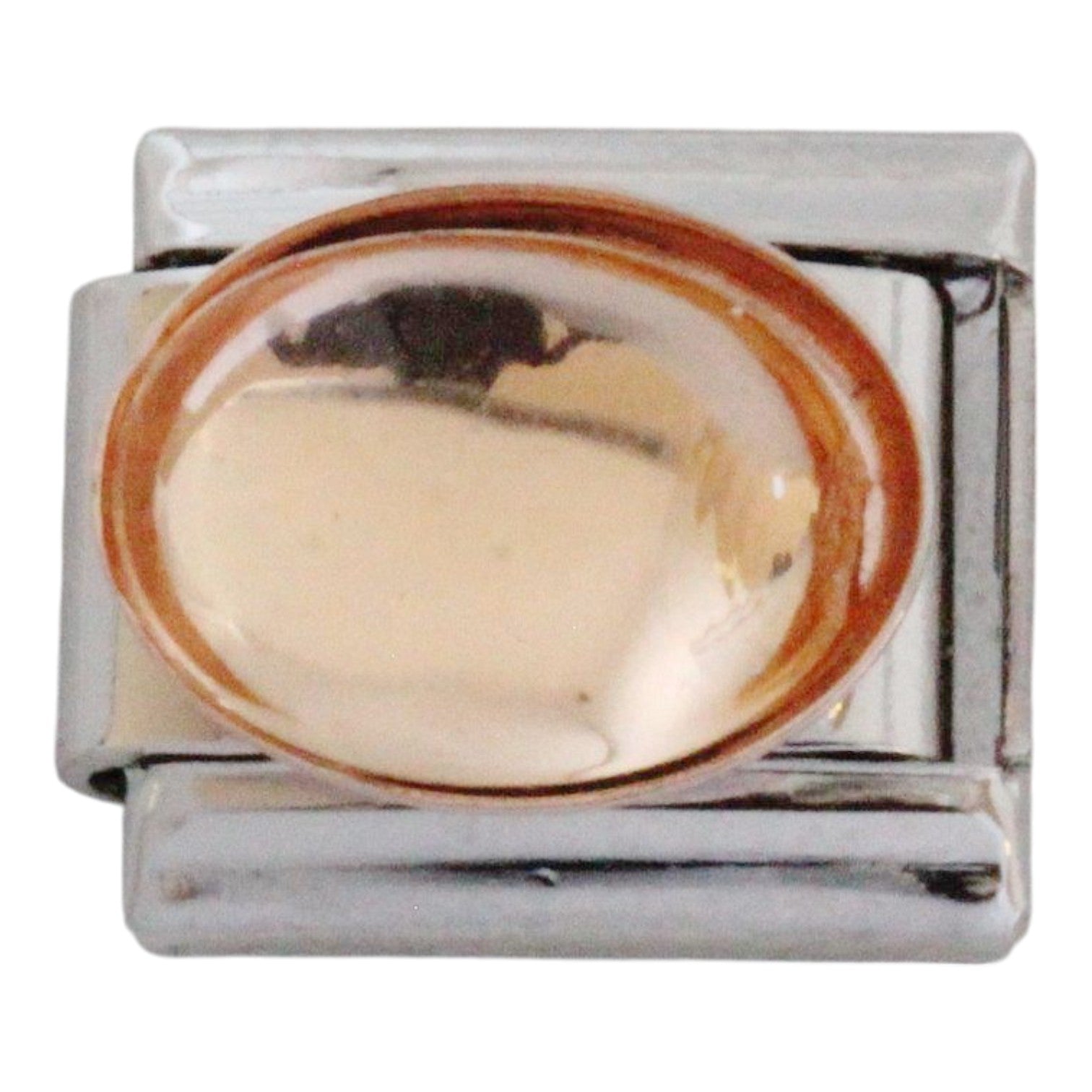 Rose Gold Stone 9mm Charm