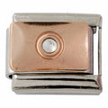 Rose Gold Stone 9mm Charm