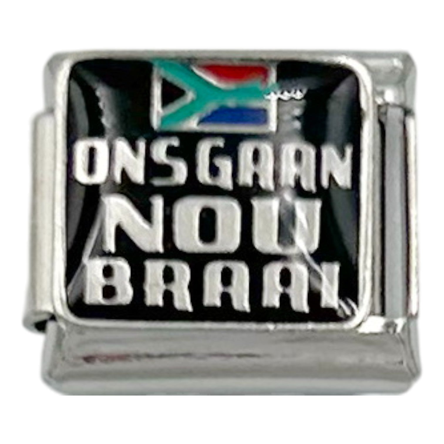 Ons Gaan Nou Braai 9mm Charm