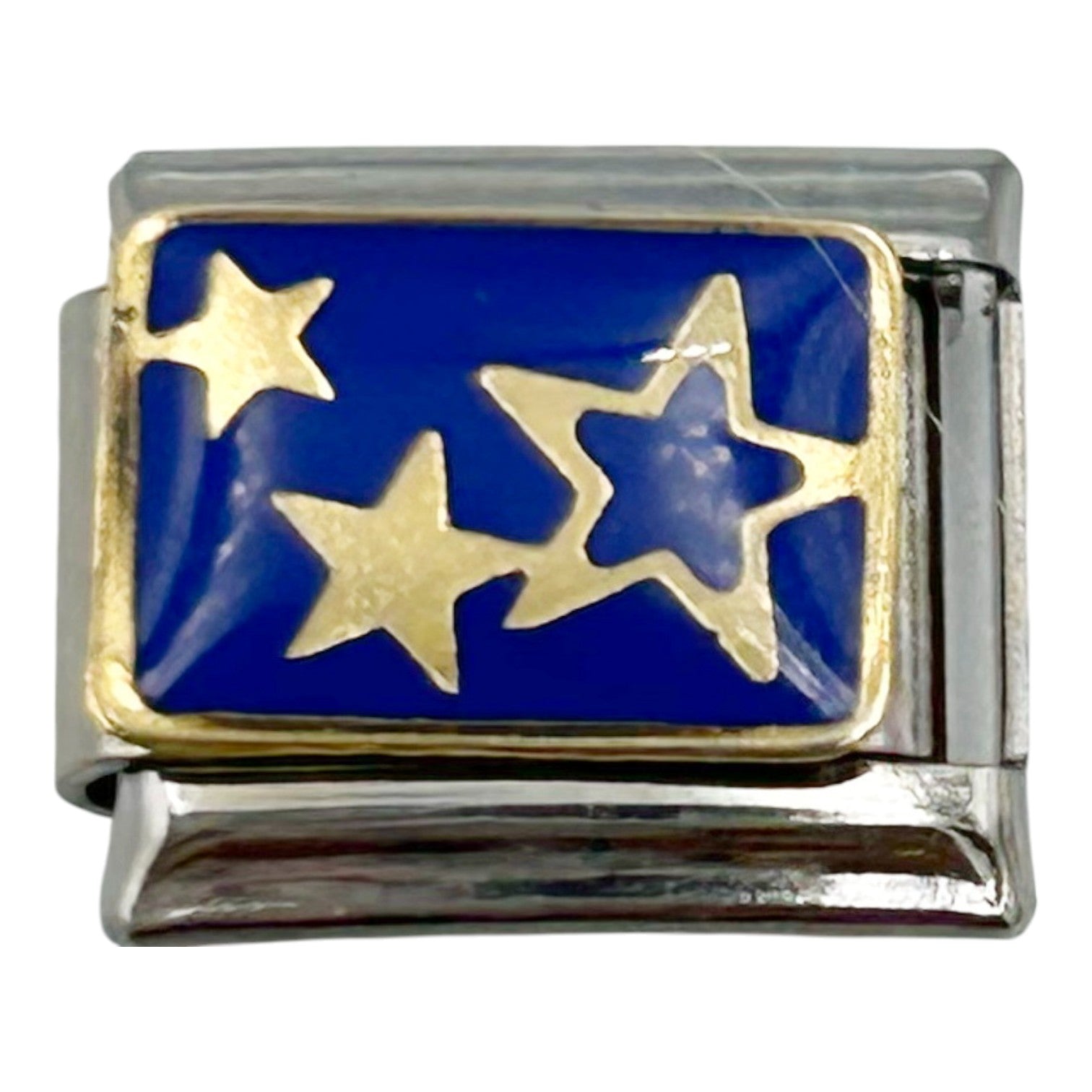Navy Stars 9mm Charm