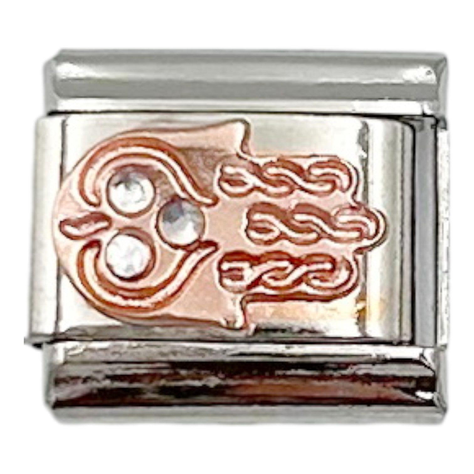Rose Gold Henna 9mm Charm
