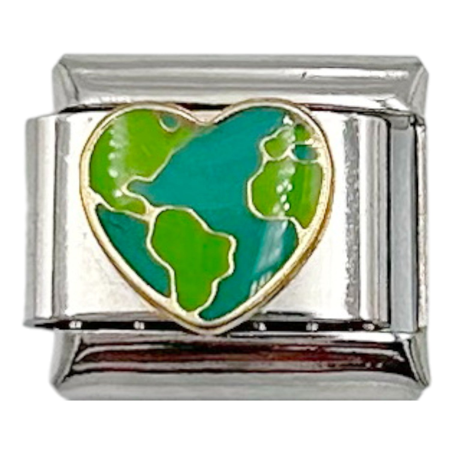 Heart World 9mm Charm