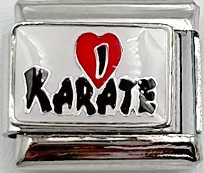 I Love Karate 9mm Charm