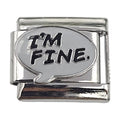 I'm fine 9mm Charm