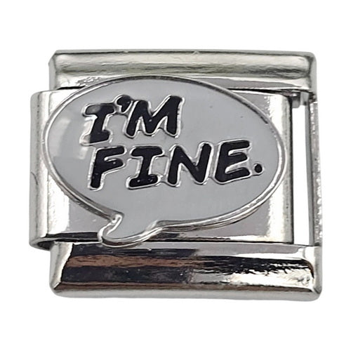I'm fine 9mm Charm