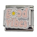 Good Vibes Daisy 9mm Charm