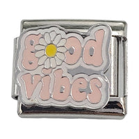 Good Vibes Daisy 9mm Charm