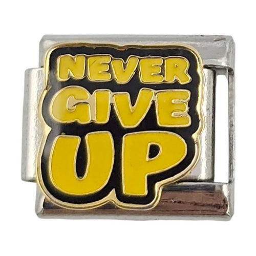 Never Give Up 9mm Charm