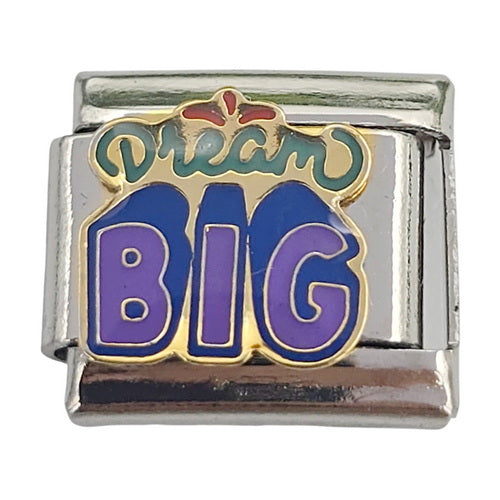 Dream Big Purple 9mm Charm