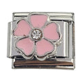 Pink Flower 9mm Charm