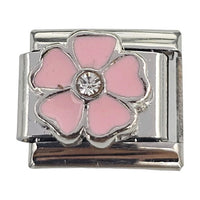 Pink Flower 9mm Charm