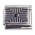 Pattern Black Stone 9mm Charm