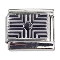 Pattern Black Stone 9mm Charm