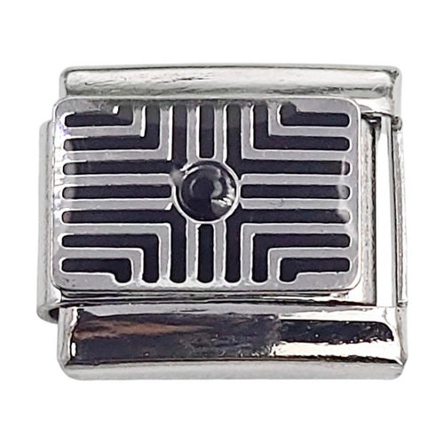 Pattern Black Stone 9mm Charm
