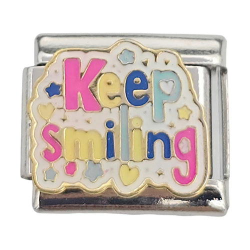 Keep Smiling 9mm Charm