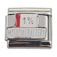 Social Battery 9mm Charm
