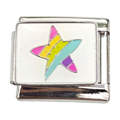 Pastel Star 9mm Charm