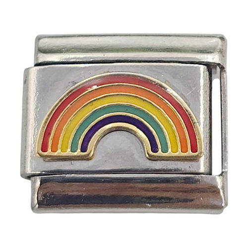 Single Rainbow 9mm Charm