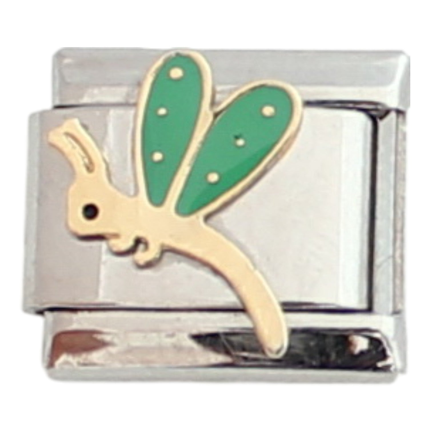 Green Dragonfly 9mm Charm