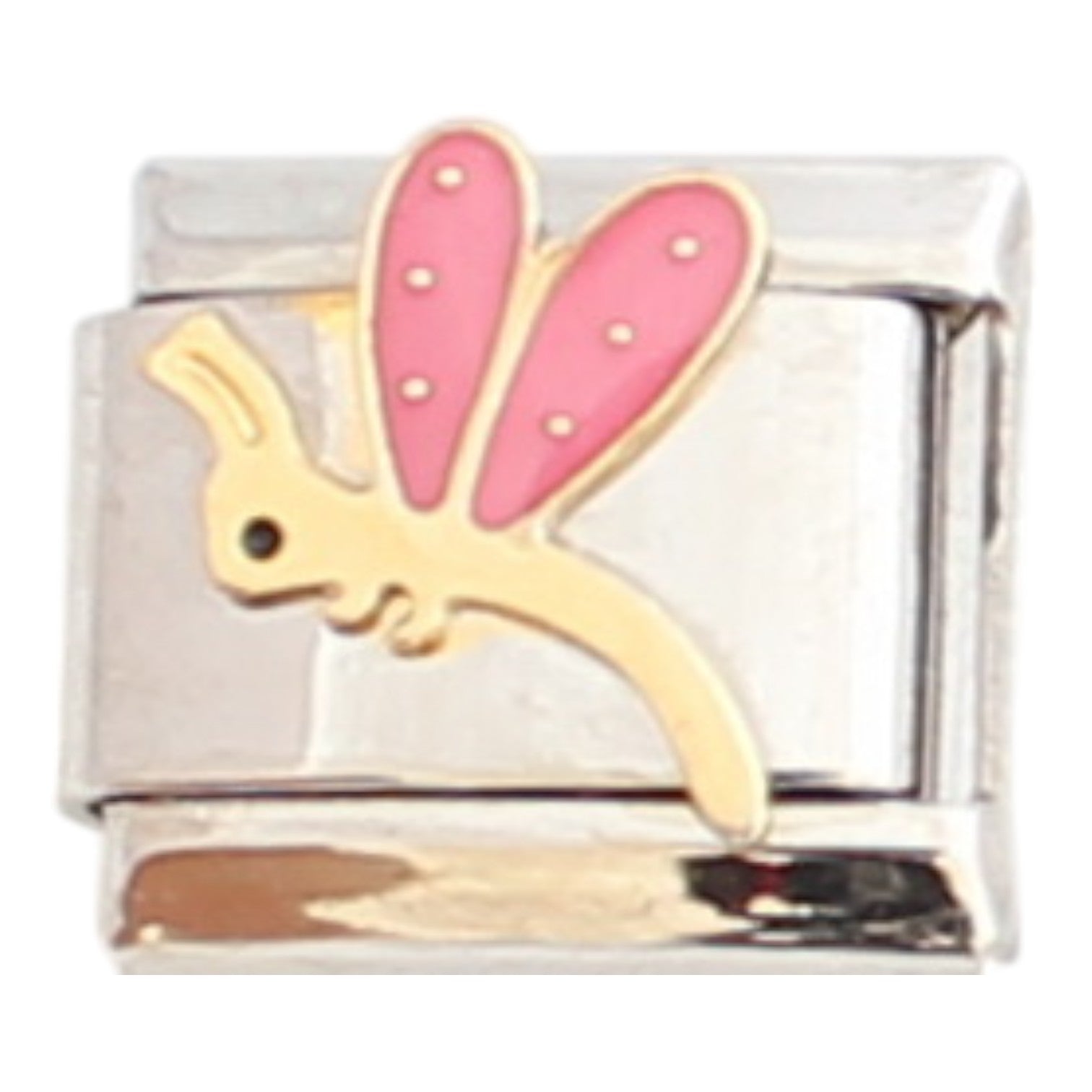 Pink Dragonfly 9mm Charm