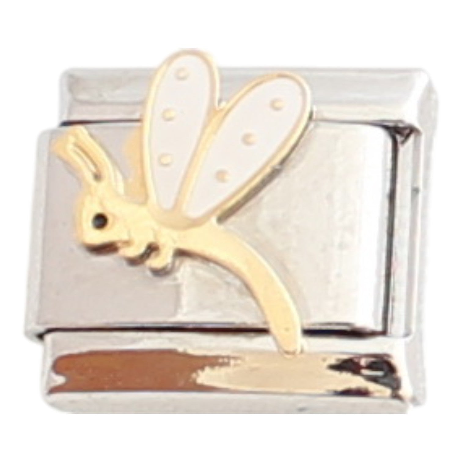 White Dragonfly 9mm Charm