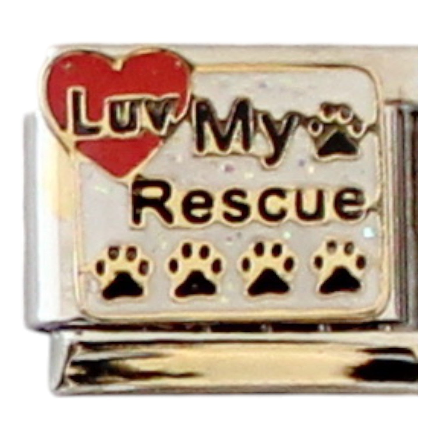 Luv my rescue 9mm Charm