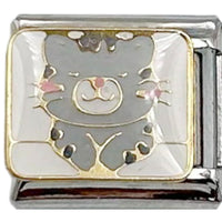 Grey Cat 9mm Charm